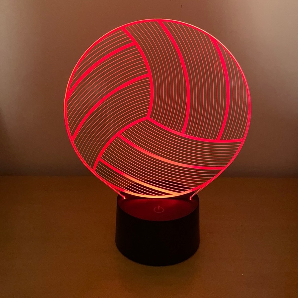 Color changing LED volleyball lamp